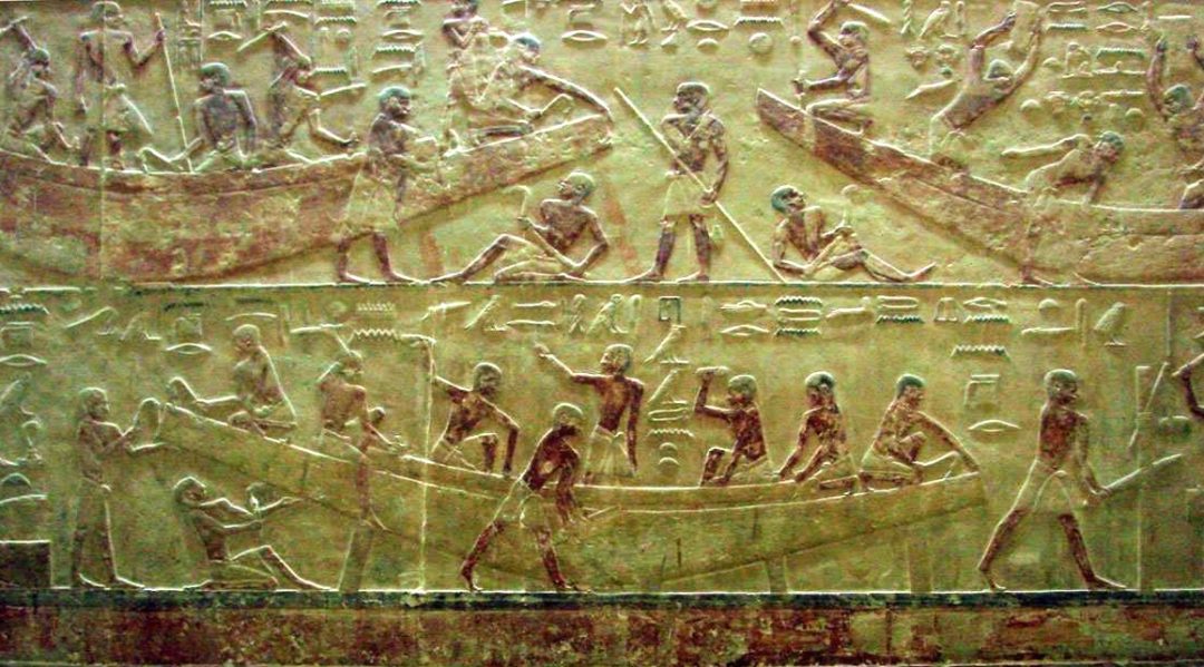 Tomb of Ti ship building relief