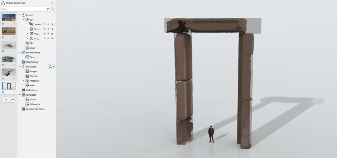 Virtual reconstruction of the monumental door of the Alexandria Lighthouse - Photo credit: Isabelle Hairy - Centre d'Etudes Alexandrines