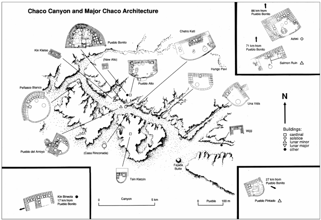 Chaco Canyon Map