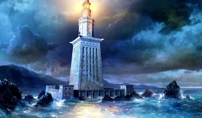 Artist Impression of the Lighthouse at Alexandria