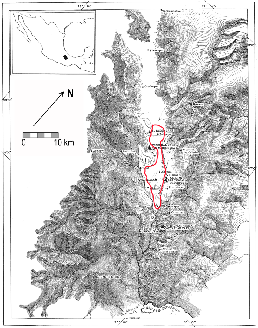 Tehuacán Valley Map