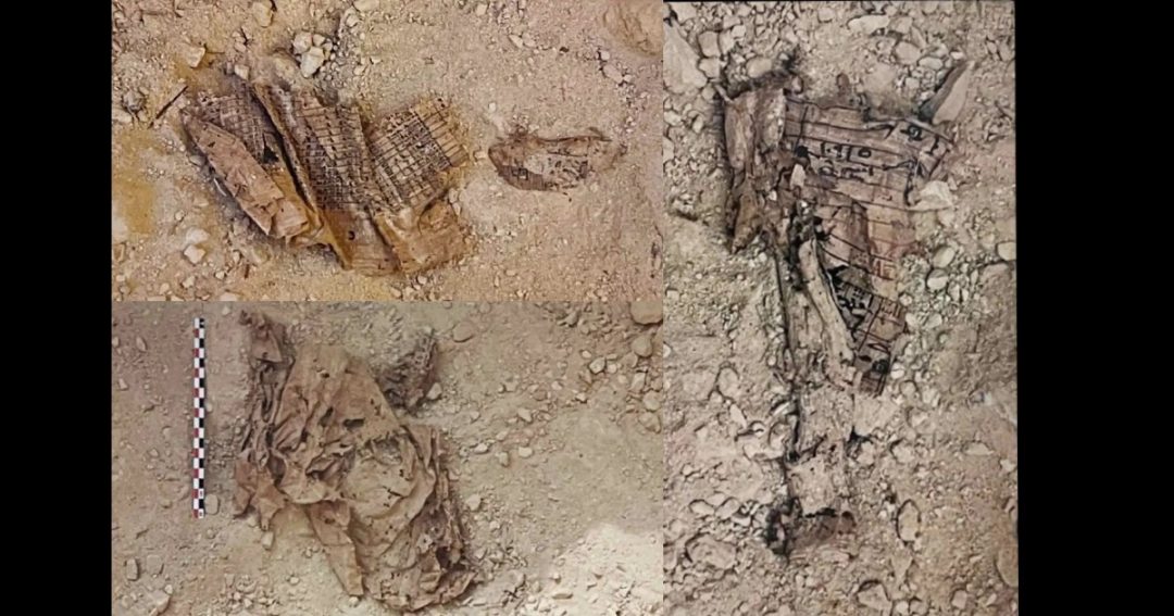 Largest fragments of the Papyrus of Merer