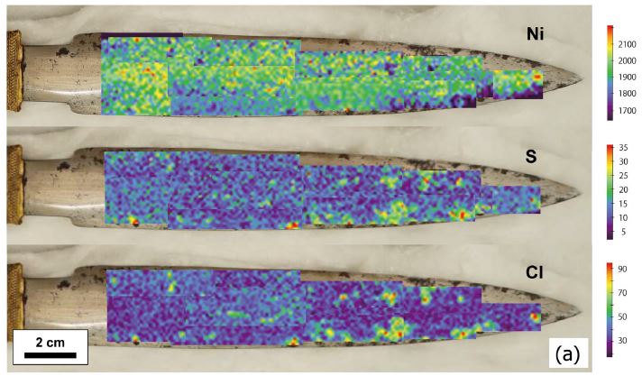 Tutankhamen’s Meteoritic Iron Dagger XRF analysis
